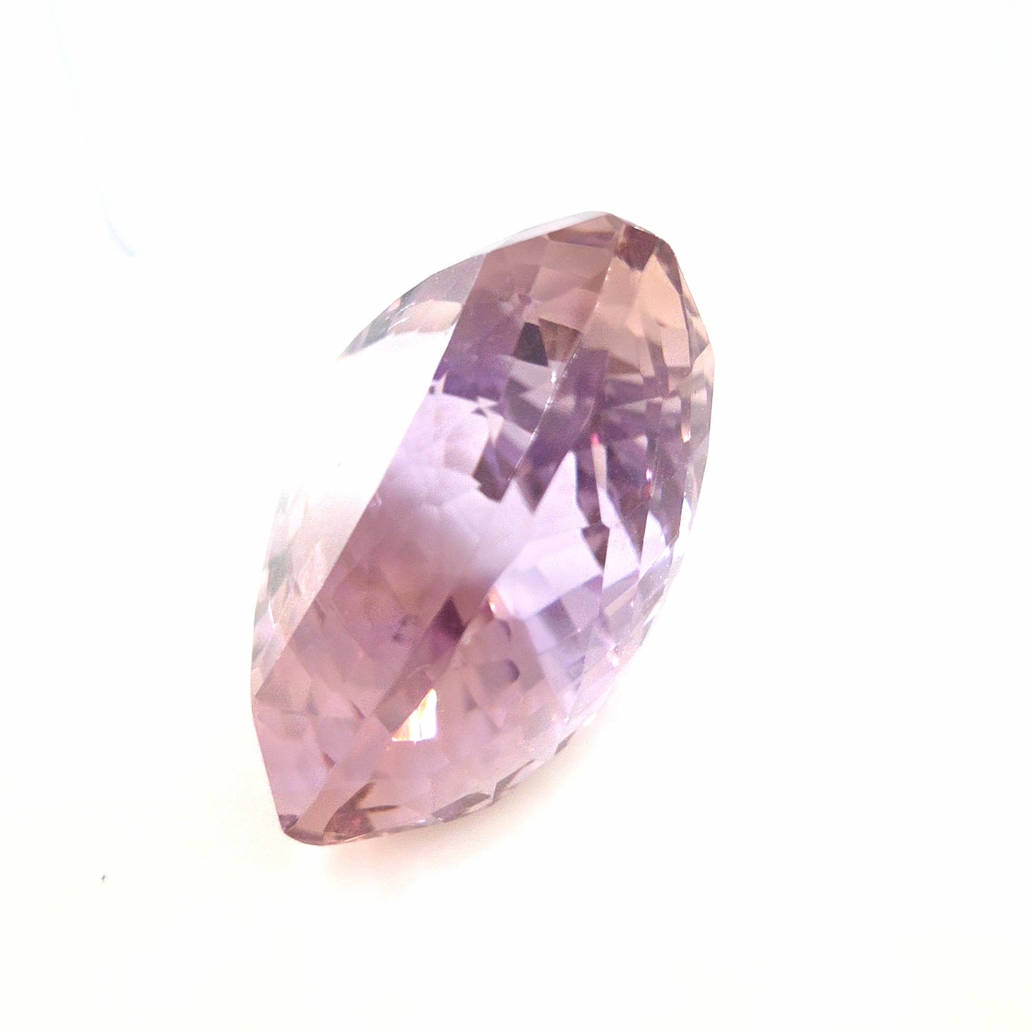 Ametrine Trillion Cut 26.94 Ct – Soft Purple and Golden Peach Bi-Color Quartz