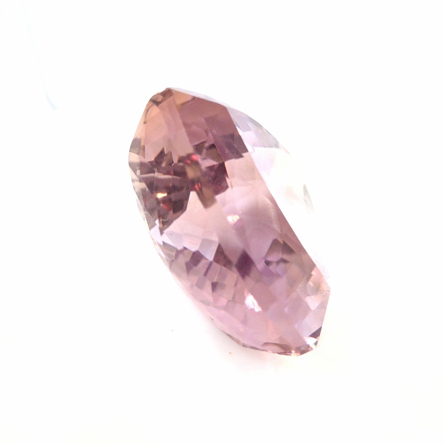 Ametrine Trillion Cut 26.94 Ct – Soft Purple and Golden Peach Bi-Color Quartz