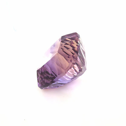 Ametrine Fantasy Cushion Cut 16.83 Ct – Purple and Golden Yellow Bi-Color Quartz