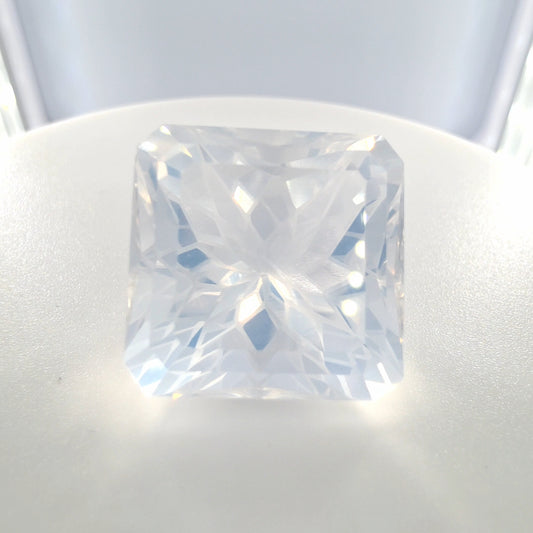 Rock Crystal Quartz Fantasy Square Cut 20.43 Ct – Colorless Quartz