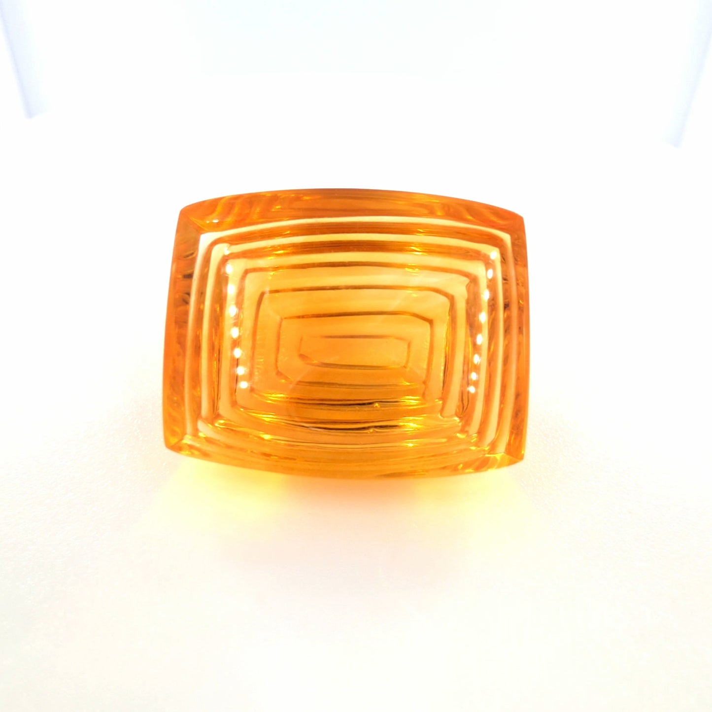 Citrine Fantasy Rectangle Cut 12.11 Ct – Golden Orange Citrine