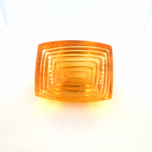 Citrine Fantasy Rectangle Cut 12.11 Ct – Golden Orange Citrine