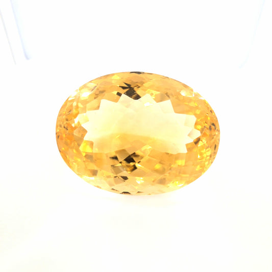 Citrine Oval Cut 23.19 Ct – Golden Yellow Citrine
