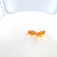 Citrine Round Cut Matched Pair 0.92 Tcw – Golden Orange Citrine