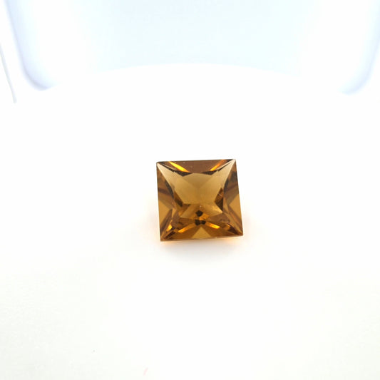 Citrine Princess Cut 1.50 Ct – Cognac Orange Citrine