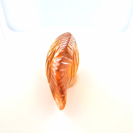Carved Citrine Fish 11.92 Ct – Golden Orange Citrine Carving