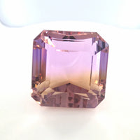Natural Ametrine Square Emerald Cut 27.13 Ct – Purple & Gold