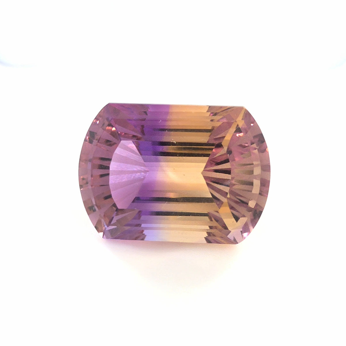 Bicolor Ametrine 16.21 Ct – Purple & Gold Modified Cut
