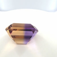 Bicolor Ametrine 16.21 Ct – Purple & Gold Modified Cut
