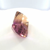 Bicolor Ametrine 16.21 Ct – Purple & Gold Modified Cut