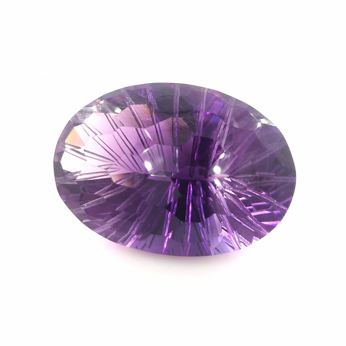 Amethyst Fantasy Oval Cut 43.82 Ct – Natural Purple Quartz