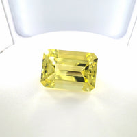 Lemon Quartz Emerald Cut 16.22 Ct – Bright Yellow Quartz