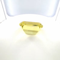 Lemon Quartz Emerald Cut 16.22 Ct – Bright Yellow Quartz