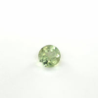 Green Sapphire Round Cut 0.29 Ct – Light Yellowish Green Sapphire