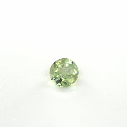 Green Sapphire Round Cut 0.29 Ct – Light Yellowish Green Sapphire