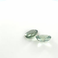 Blue Green Sapphire Oval Pair 0.94 TCW – Matched Sapphire Pair