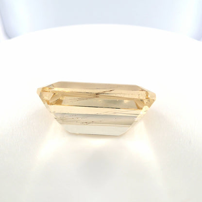 Scapolite Emerald Cut 8.73 Ct – Soft Golden Champagne Scapolite
