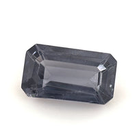 0.77 Ct Blue Gray Spinel Rectangle Step Cut – Steel Gray Natural Spinel