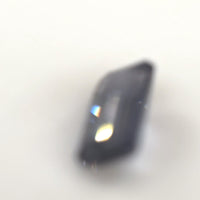 0.77 Ct Blue Gray Spinel Rectangle Step Cut – Steel Gray Natural Spinel