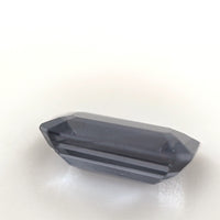 0.77 Ct Blue Gray Spinel Rectangle Step Cut – Steel Gray Natural Spinel