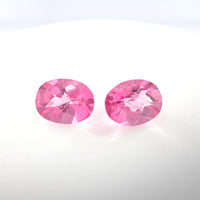 Pink Topaz Oval Cut Pair 3.44 Ct Tw – Rosy Pink Matching Pair