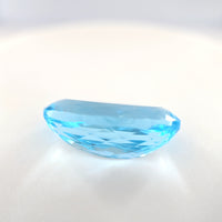13.08 Ct Blue Topaz Oval Brilliant Cut – Bright Sky Blue