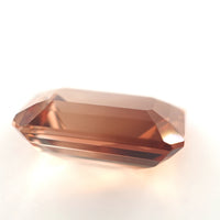 4.48 Ct Champagne Topaz Emerald Cut – Warm Golden Brown