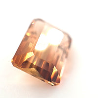 4.48 Ct Champagne Topaz Emerald Cut – Warm Golden Brown