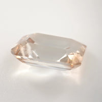4.40 Ct Champagne Topaz Emerald Cut – Soft Peach Tone