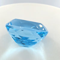 Swiss Blue Topaz Cushion Cut 20.30 Ct – Vivid Electric Blue Topaz
