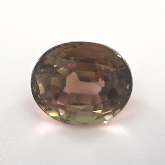 Tourmaline Oval Cut 2.59 Ct – Pink Green Bi-Color Natural Tourmaline