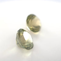 Tourmaline Round Cut Pair 2.97 Ct Tw – Olive Green Matching Pair
