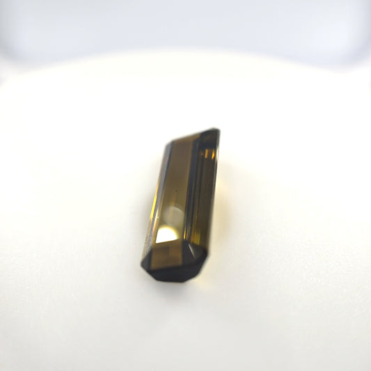 Olive Green Tourmaline 4.60 Ct Rectangle Cut – Natural Earth-Tone Gemstone
