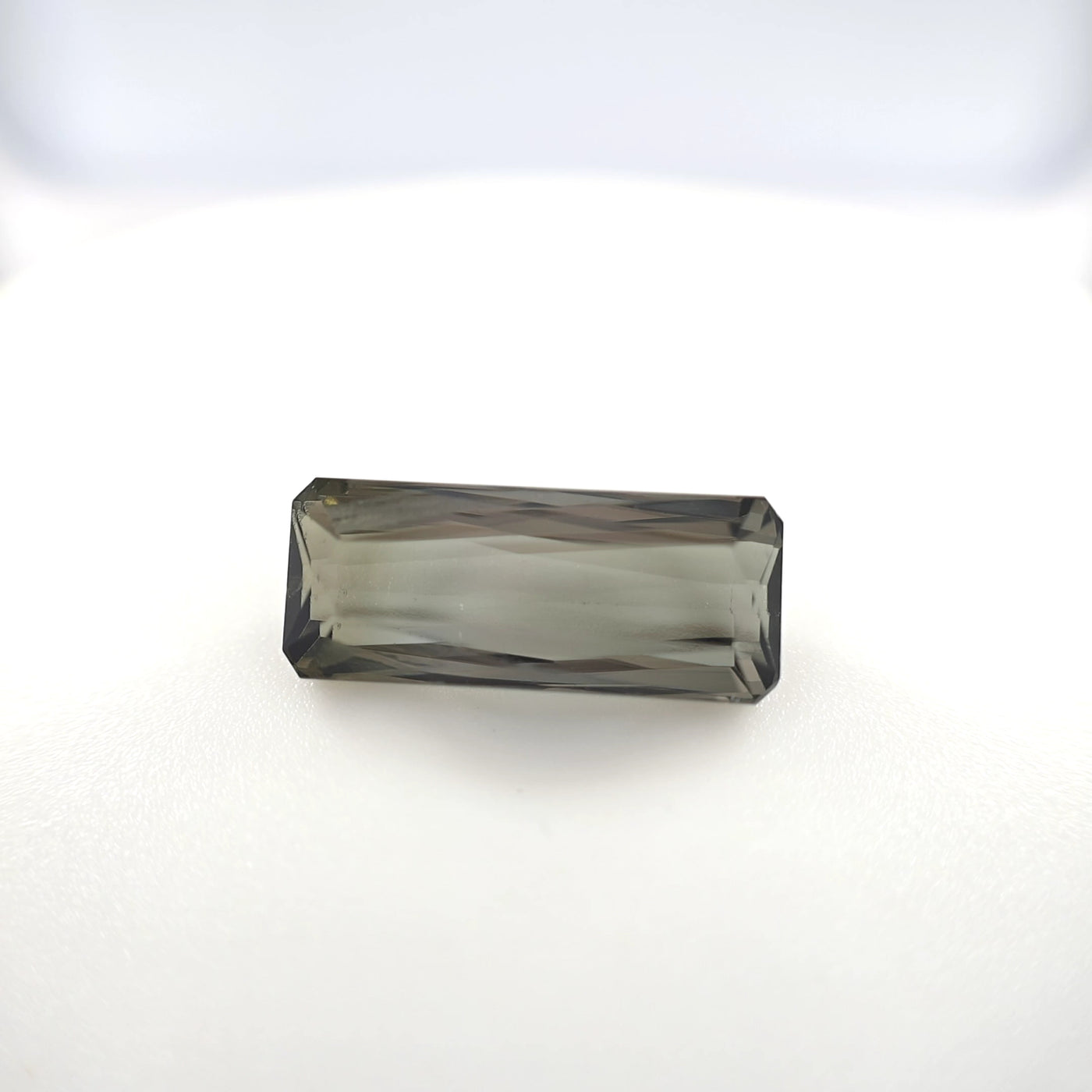 Smoky Green Tourmaline 5.46 Ct Rectangle Cut – Natural Earth-Tone Gemstone
