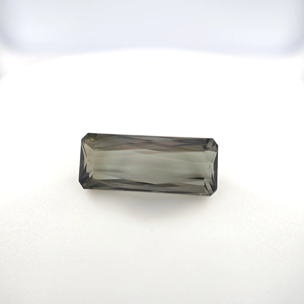 Smoky Green Tourmaline 5.46 Ct Rectangle Cut – Natural Earth-Tone Gemstone