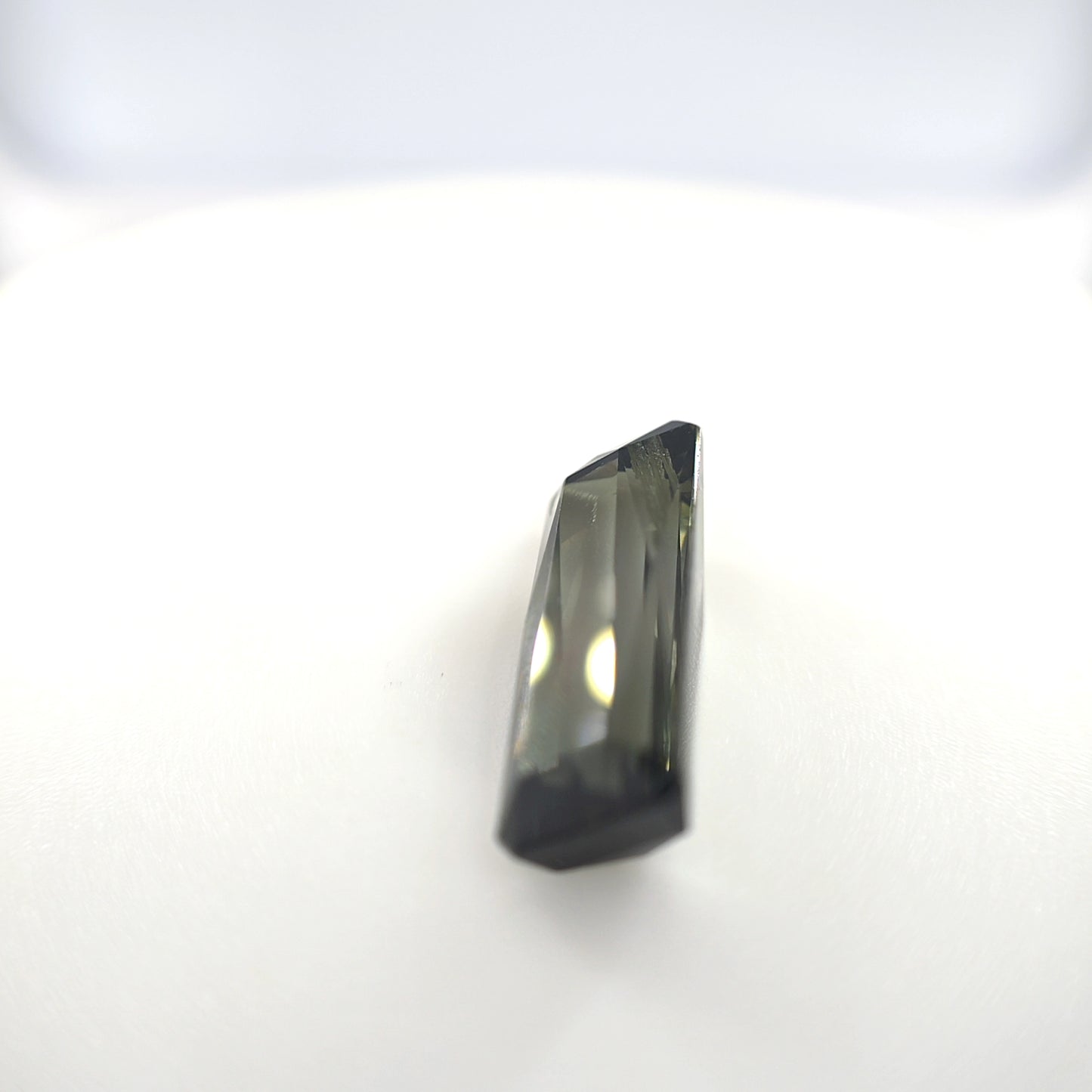 Smoky Green Tourmaline 5.46 Ct Rectangle Cut – Natural Earth-Tone Gemstone