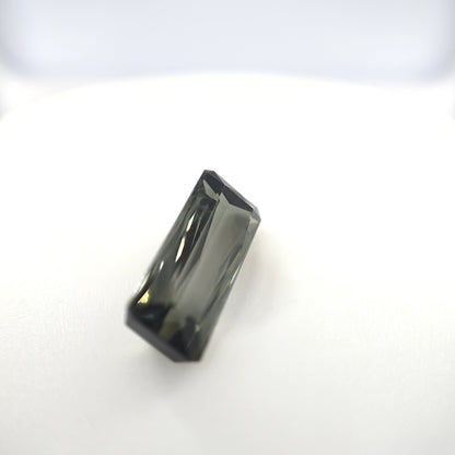 Smoky Green Tourmaline 5.46 Ct Rectangle Cut – Natural Earth-Tone Gemstone