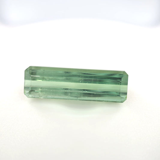 8.50 Ct Green Tourmaline Emerald Cut – Elongated Crystal Form