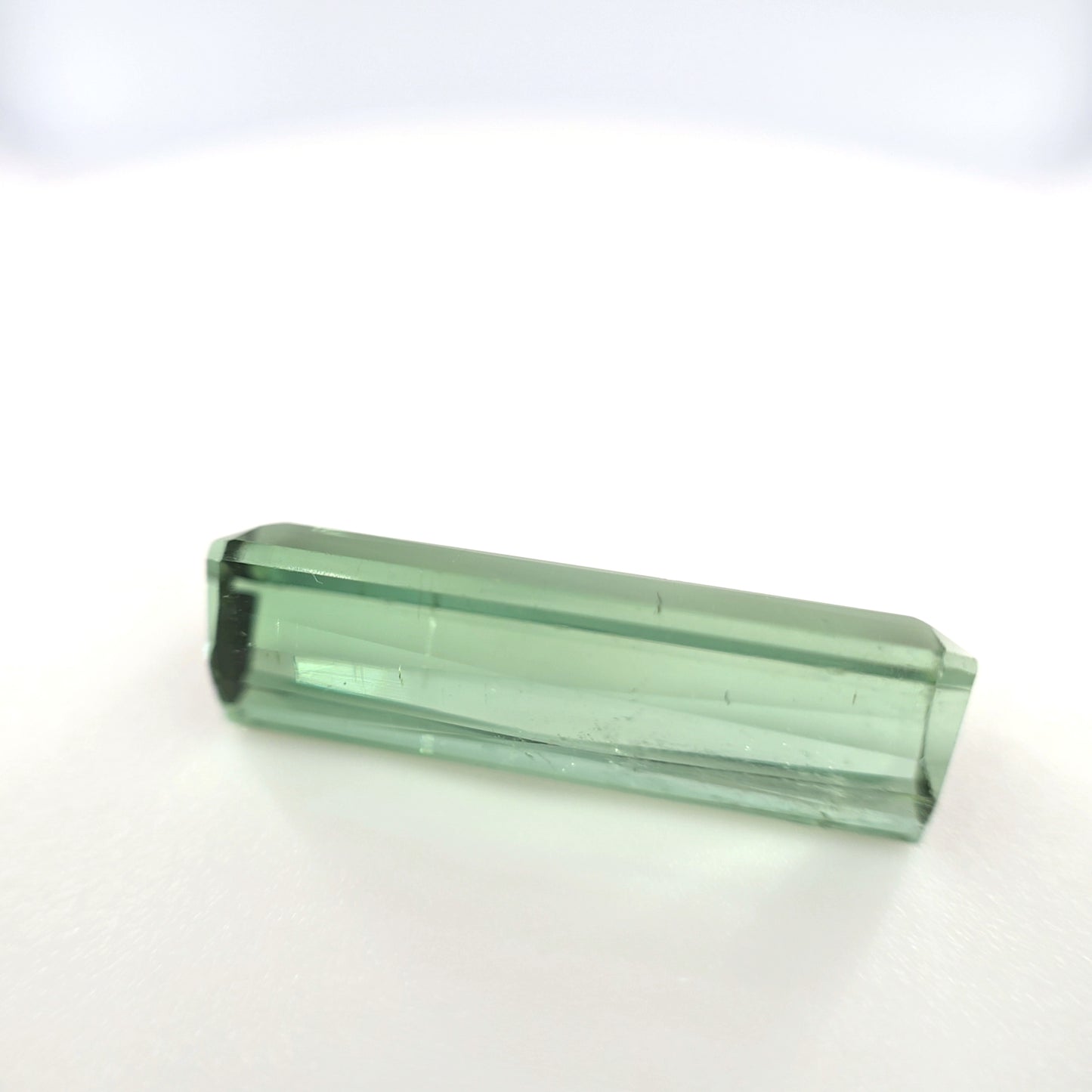 8.50 Ct Green Tourmaline Emerald Cut – Elongated Crystal Form