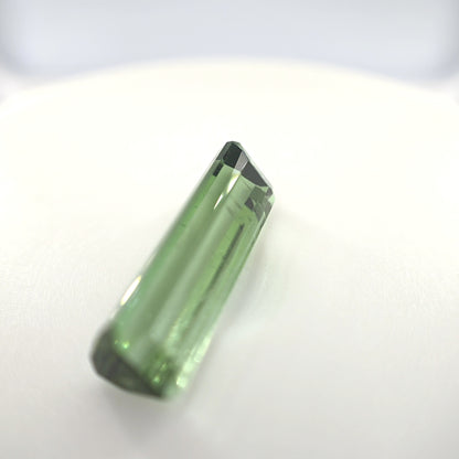 8.50 Ct Green Tourmaline Emerald Cut – Elongated Crystal Form