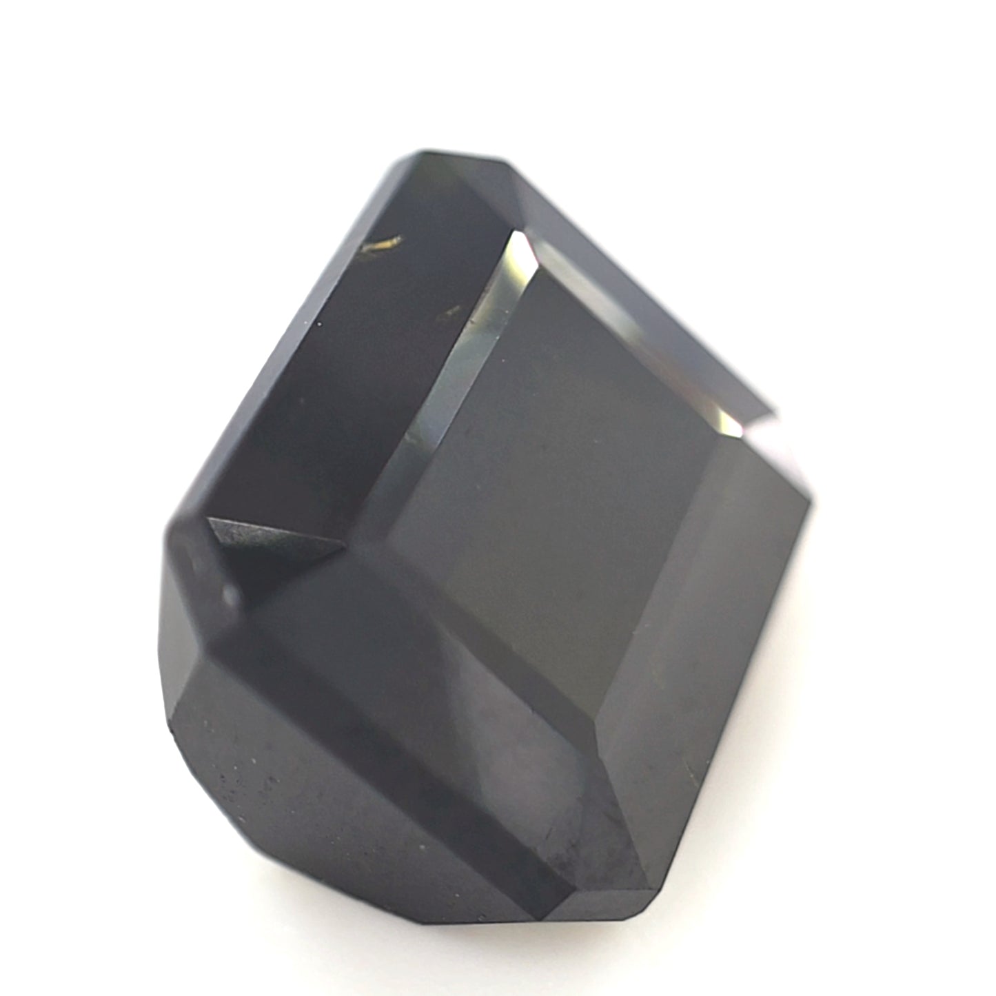 6.45 Ct Dark Green Tourmaline Emerald Cut – Deep Forest Green