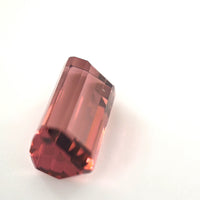 3.59 Ct Champagne Pink Tourmaline Emerald Cut – Warm Rosé Tone