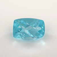 0.84 Ct Blue Tourmaline Cushion Cut – Bright Aqua Glow