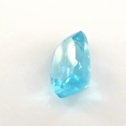 0.84 Ct Blue Tourmaline Cushion Cut – Bright Aqua Glow