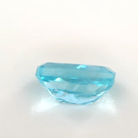 0.84 Ct Blue Tourmaline Cushion Cut – Bright Aqua Glow
