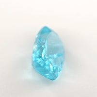 0.84 Ct Blue Tourmaline Cushion Cut – Bright Aqua Glow