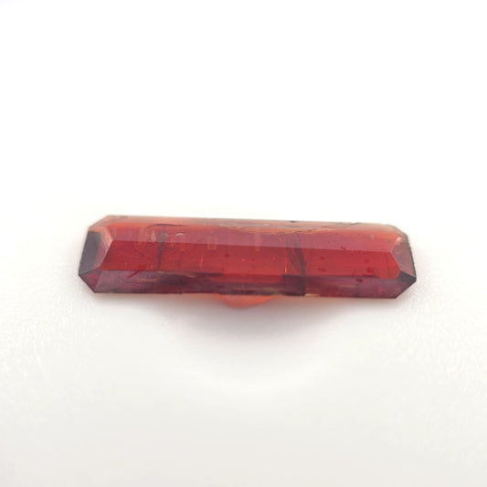 2.22 Ct Red Tourmaline Elongated Step Cut – Rich Raspberry Tone