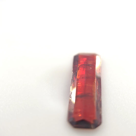 2.22 Ct Red Tourmaline Elongated Step Cut – Rich Raspberry Tone