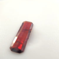 2.22 Ct Red Tourmaline Elongated Step Cut – Rich Raspberry Tone