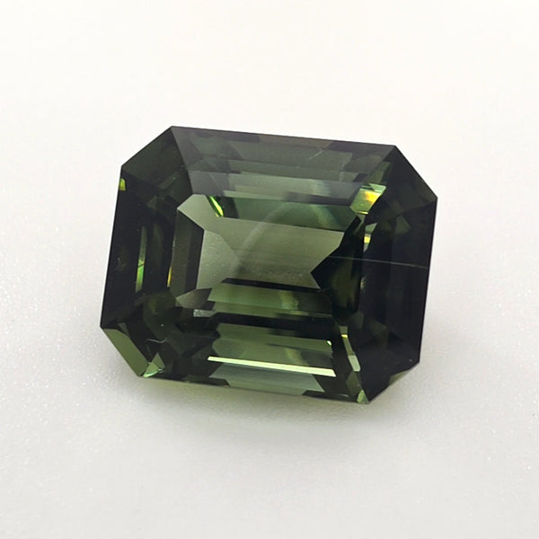 Green Tourmaline Emerald Cut 5.48 Ct – Deep Forest Green Tourmaline